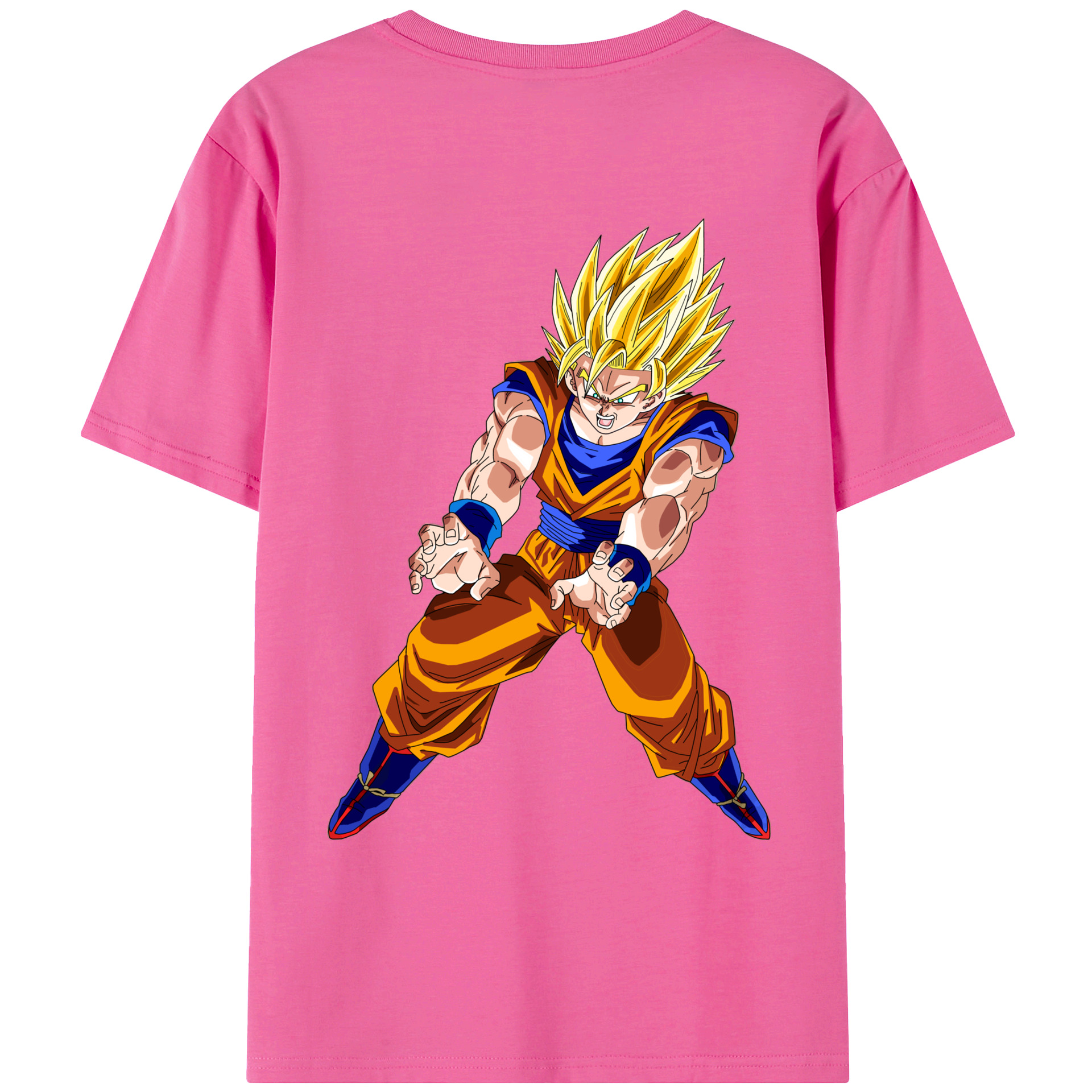 （画像用） ドラゴンボール 孫悟空（そん ごくう）Son Goku カカロット DRAGON BALL Kakarotto レディース半袖Tシャツ(バックプリント)
